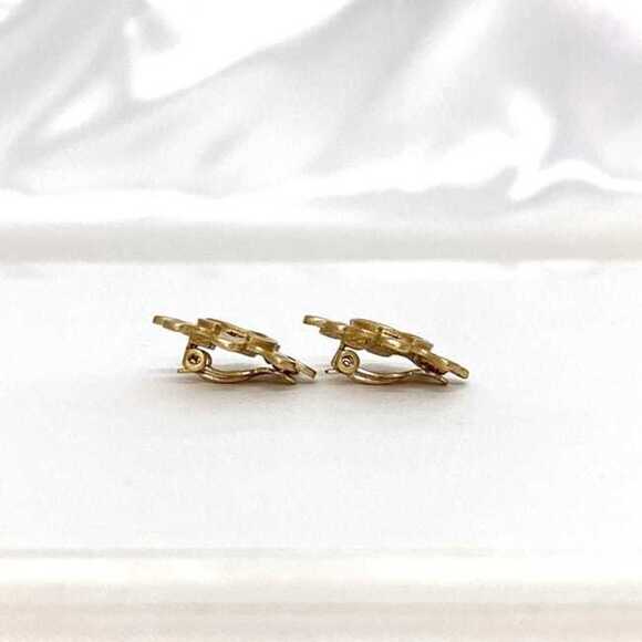 CHANEL Gold Logo Earrings - Picture 4 of 11